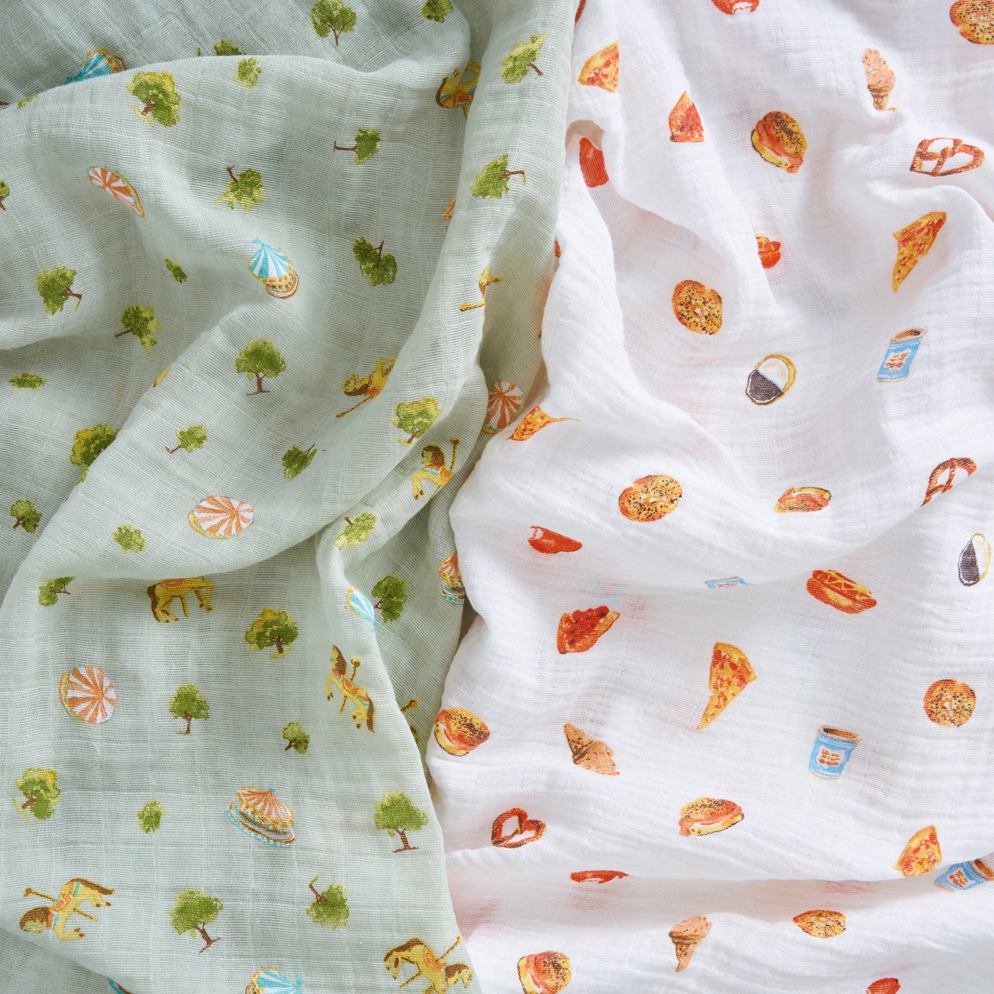 Aden + Anais Organic Cotton Swaddle Blanket 2 pk - New York City - ASWO20012