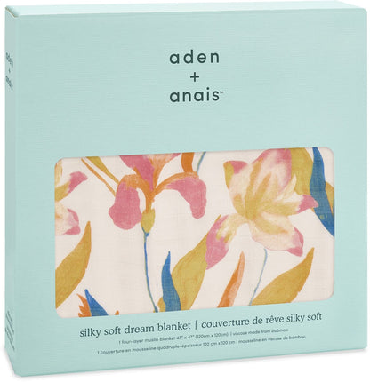Aden + Anais Silky Soft Dream Blanket - Marine Gardens - ADBS10001