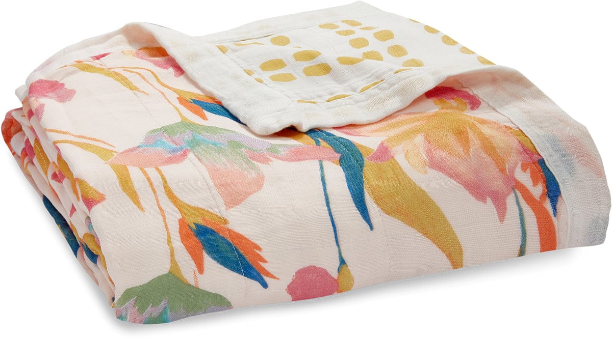 Aden + Anais Silky Soft Dream Blanket - Marine Gardens - ADBS10001