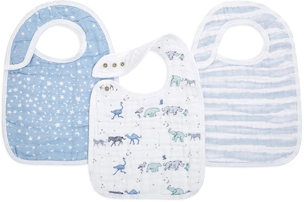 Aden + Anais Snap Bibs, 3 Pack - Rising Star - ASNC30005