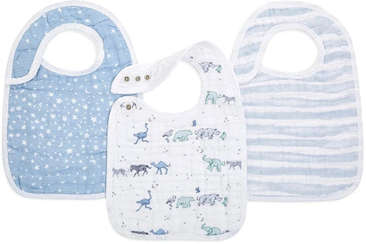 Aden + Anais Snap Bibs, 3 Pack - Rising Star - ASNC30005