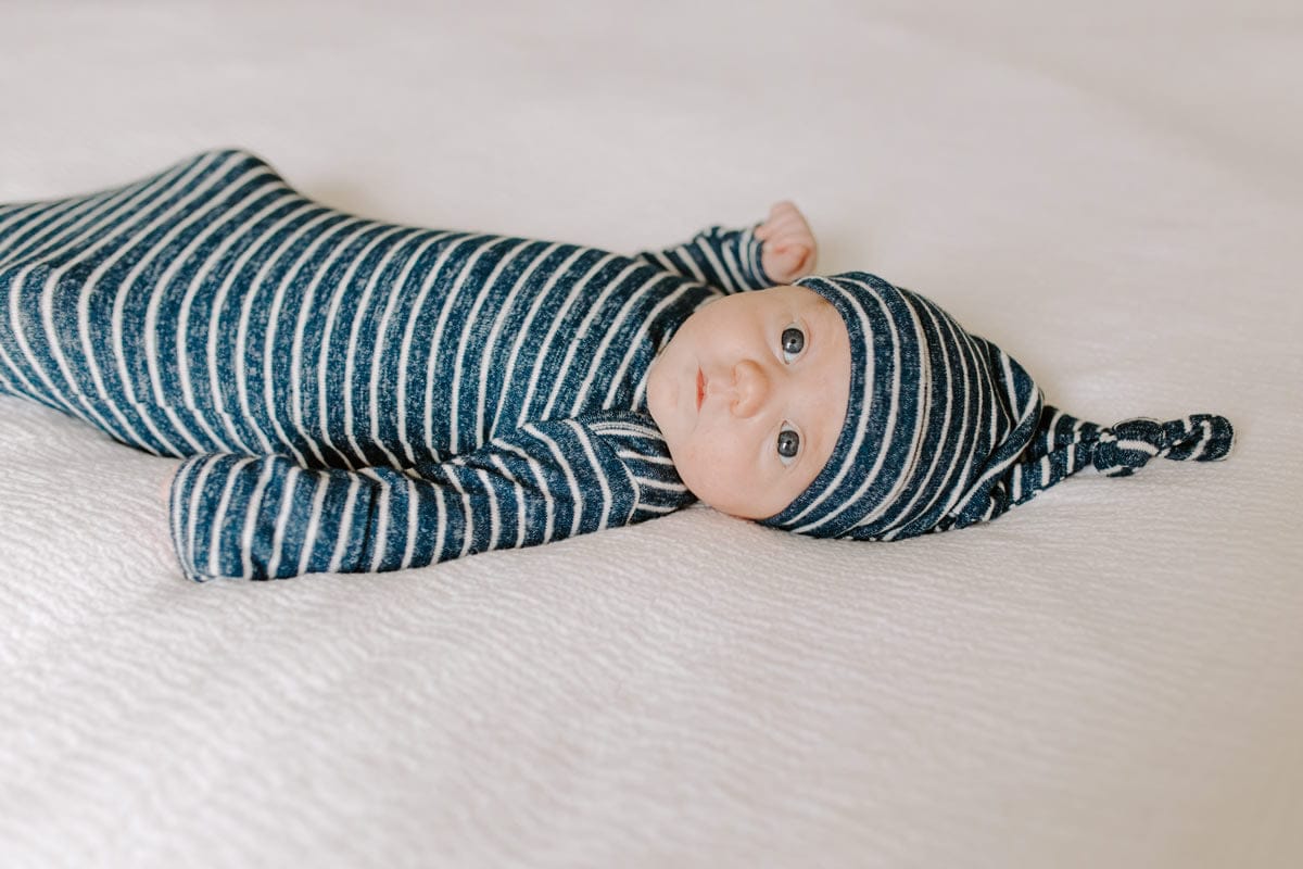 Aden + Anais Snuggle Knit Newborn Gift Set - Navy Stripe - ANGN40003