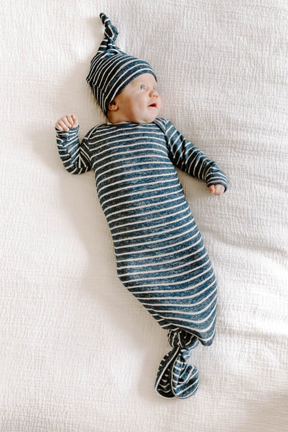 Aden + Anais Snuggle Knit Newborn Gift Set - Navy Stripe - ANGN40003