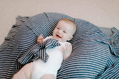 Aden + Anais Snuggle Knit Newborn Gift Set - Navy Stripe - ANGN40003
