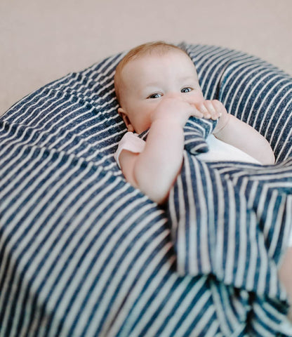 Aden + Anais Snuggle Knit Newborn Gift Set - Navy Stripe - ANGN40003