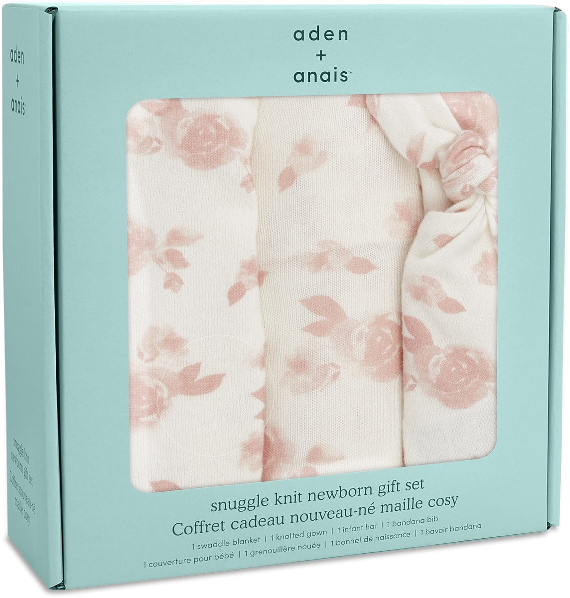 Aden + Anais Snuggle Knit Newborn Gift Set - Rosettes - ANGN40001