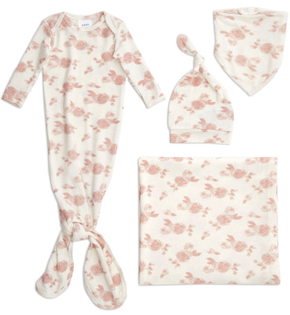 Aden + Anais Snuggle Knit Newborn Gift Set - Rosettes - ANGN40001