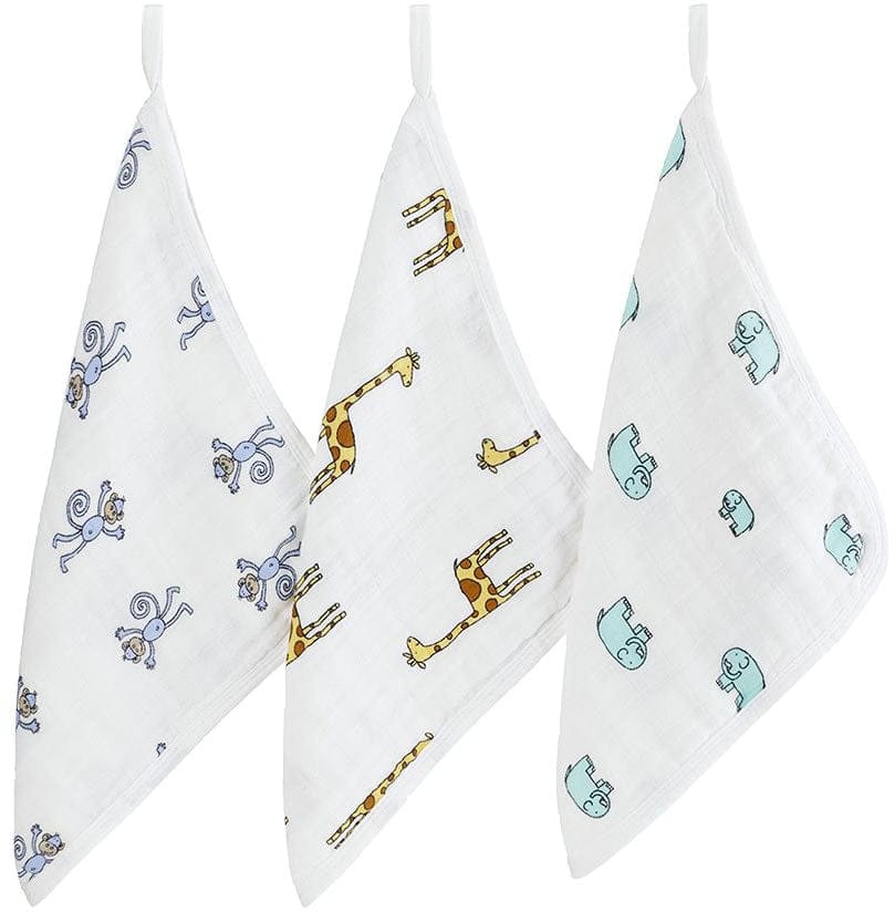 Aden + Anais Washcloth Set, 3-Pack - Jungle Jam - 3048-AA