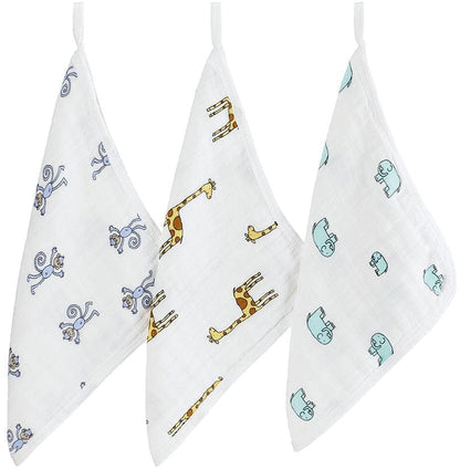 Aden + Anais Washcloth Set, 3-Pack - Jungle Jam - 3048-AA