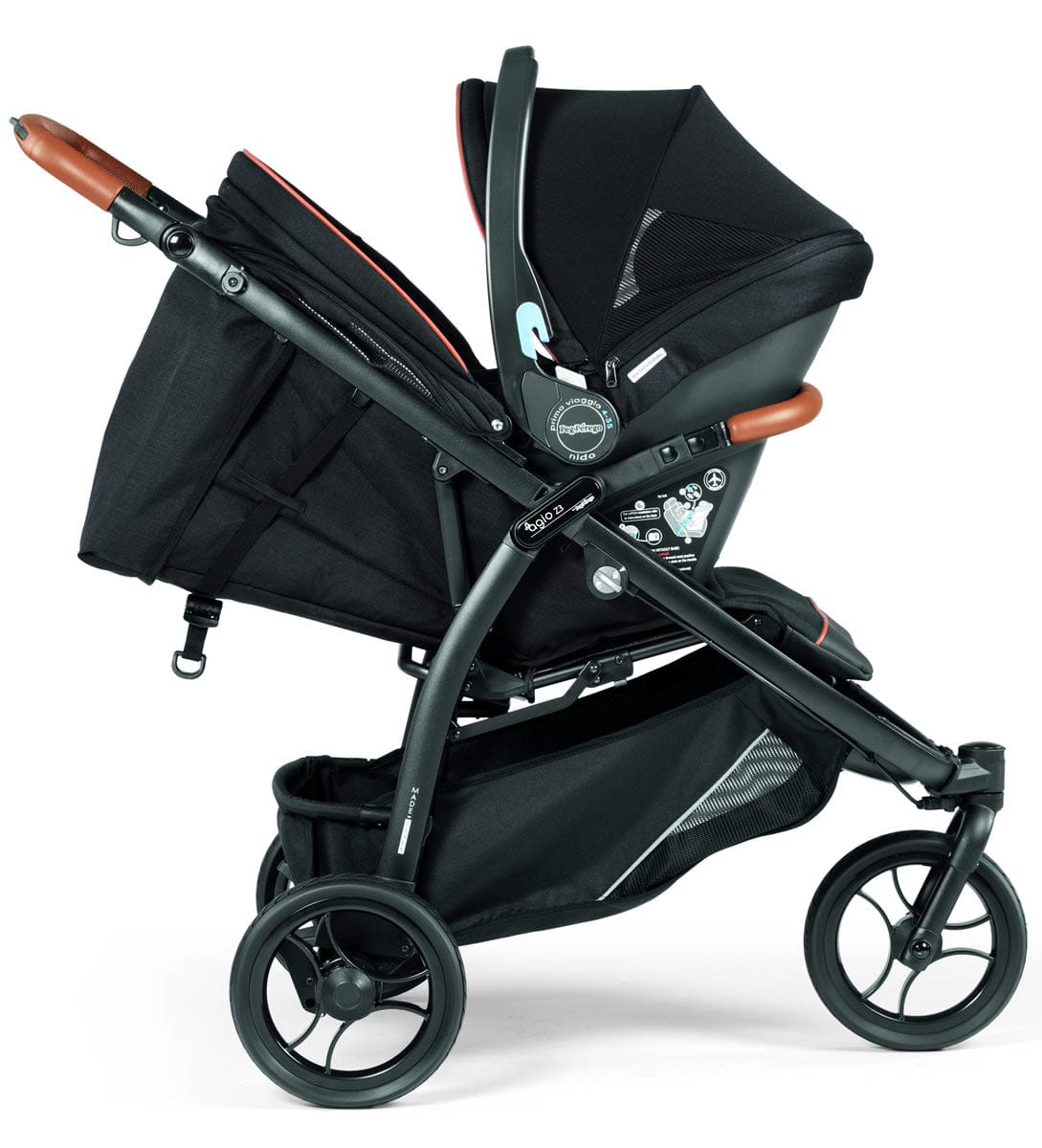 Agio by Peg Perego Z3 All-Terrain Stroller - Black