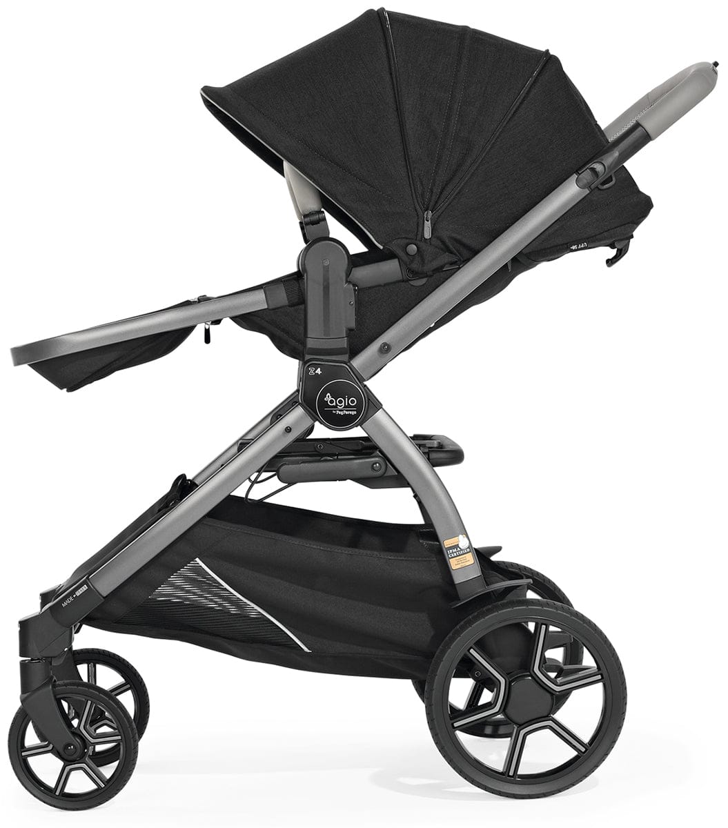 Agio by Peg Perego Z4 Double Stroller Bundle - Black Pearl - IP1528BX00BA13PL63-DBL