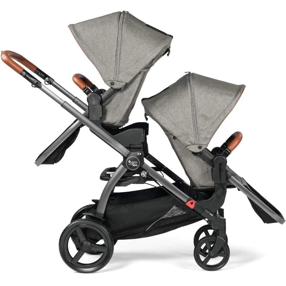 Agio by Peg Perego Z4 Double Stroller Bundle - Black