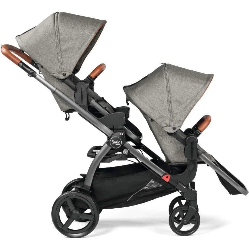 Agio by Peg Perego Z4 Double Stroller Bundle - Black