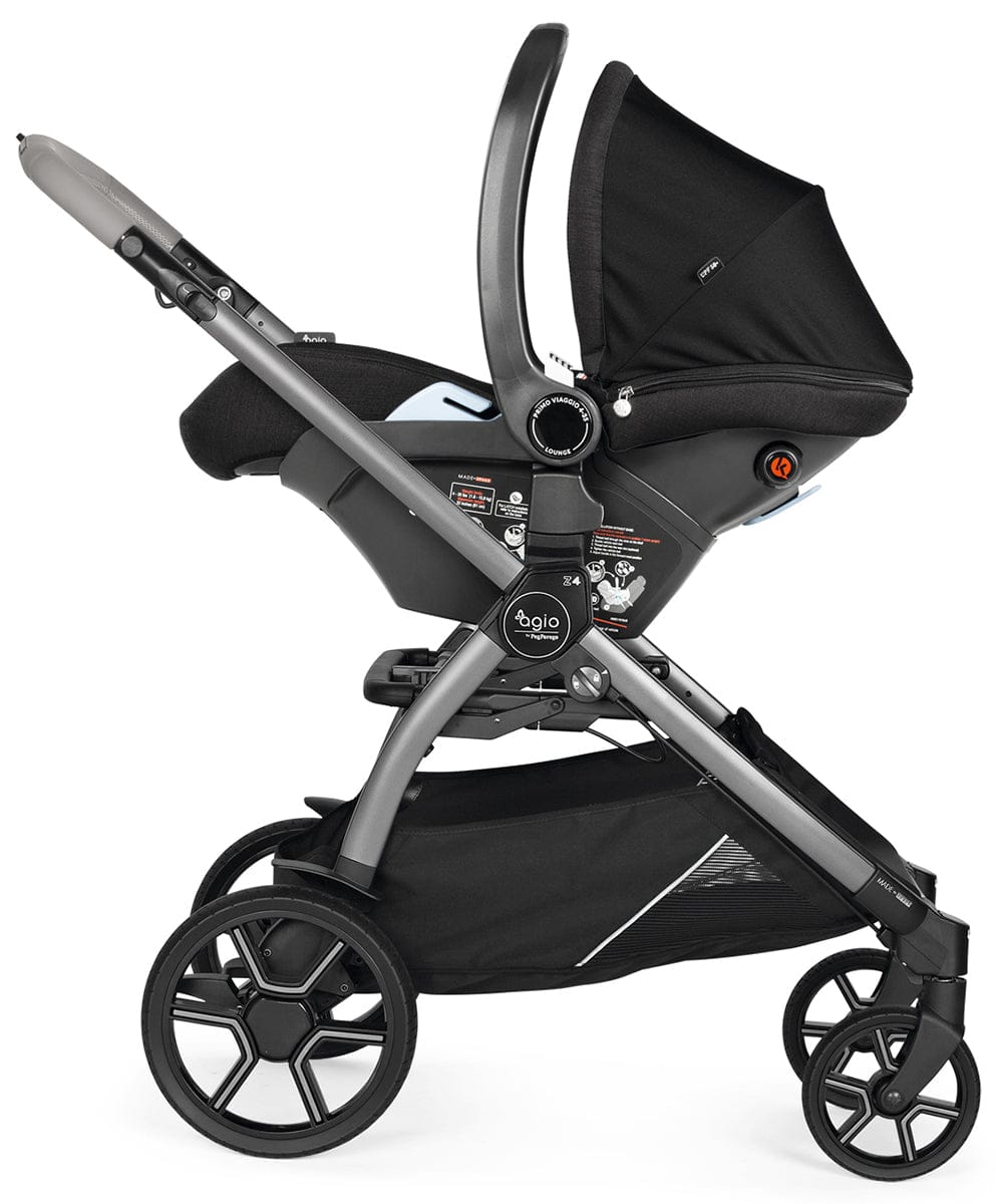 Agio by Peg Perego Z4 Single-to-Double Stroller - Black Pearl