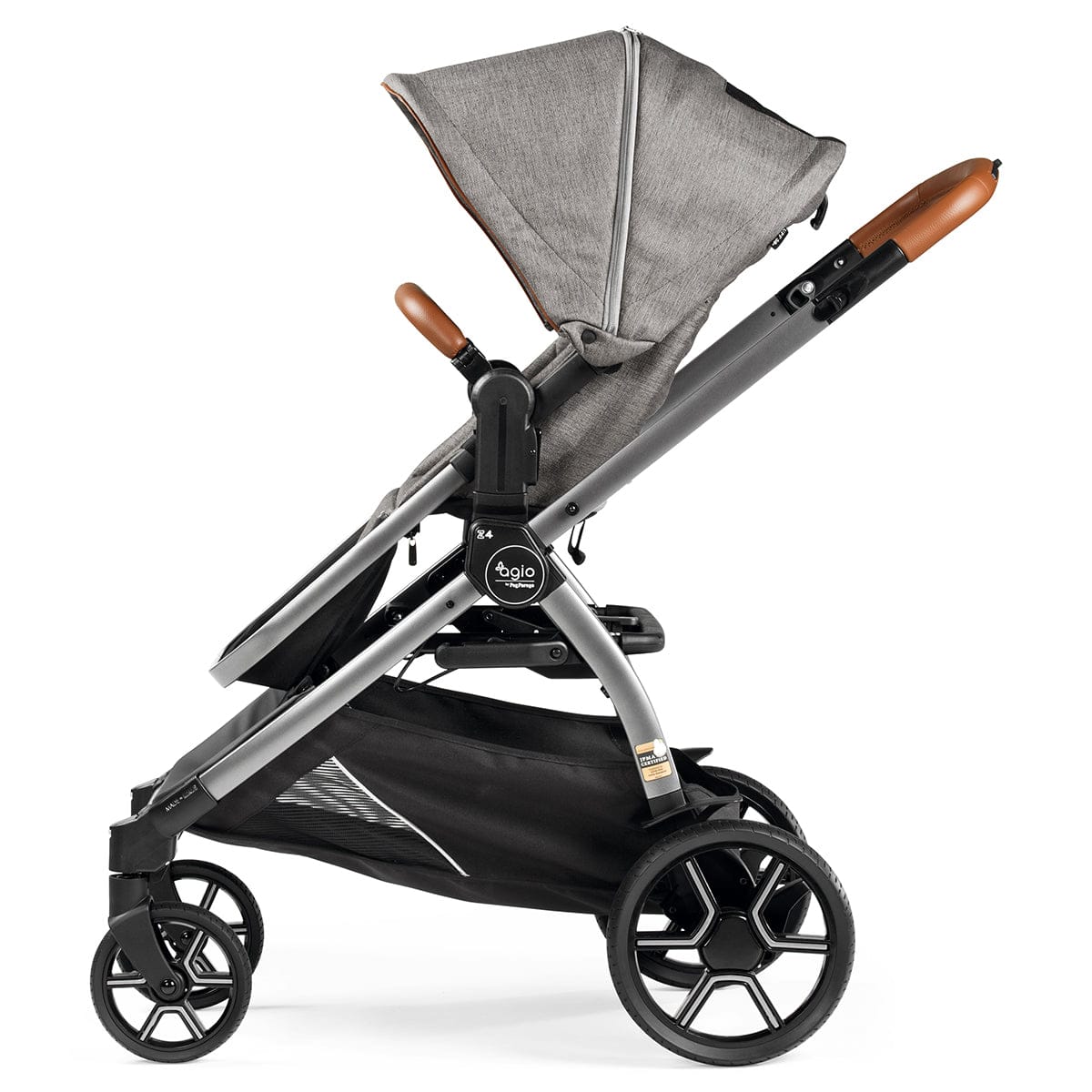 agio z4 double stroller Peg Perego Z4 Reversible Stroller Agio Grey