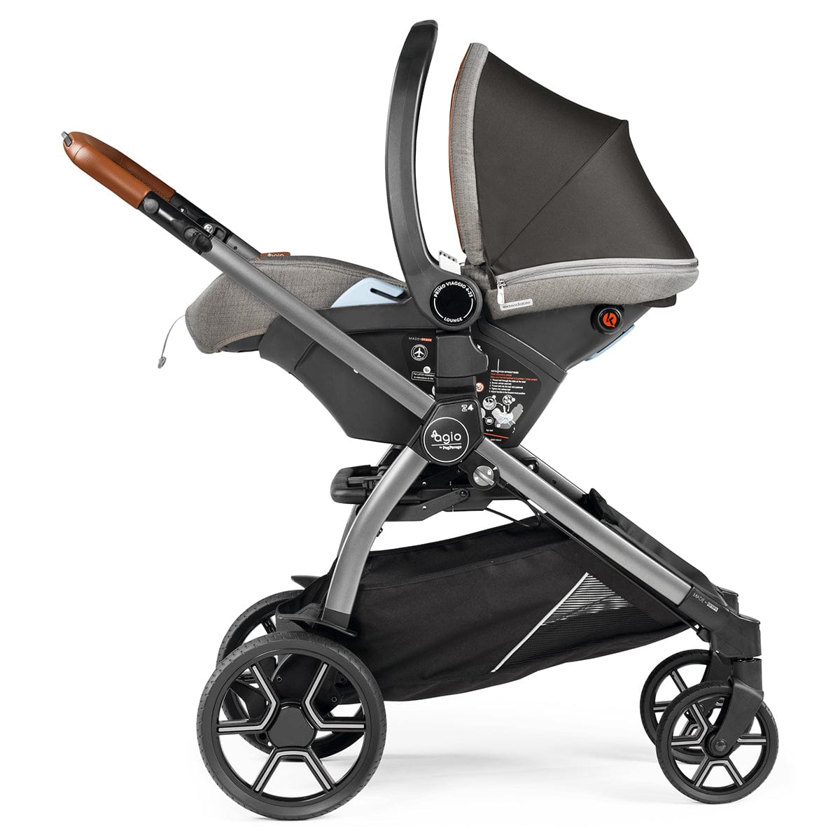 Agio by Peg Perego Z4 Single-to-Double Stroller - Grey - IP1528BX00BA53