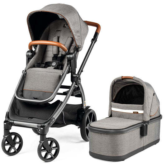 Agio by Peg Perego Z4 Stroller + Bassinet Bundle - Grey - IP1528BX00BA53-BAS