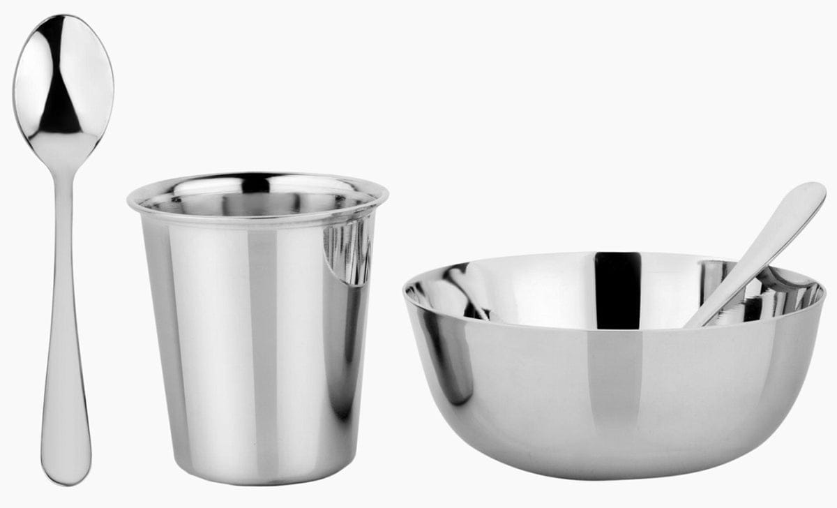 Ahimsa Stainless Steel Starting Solids Infant Set - Classic - INF-108-CLA