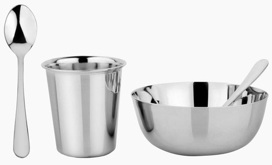 Ahimsa Stainless Steel Starting Solids Infant Set - Classic - INF-108-CLA
