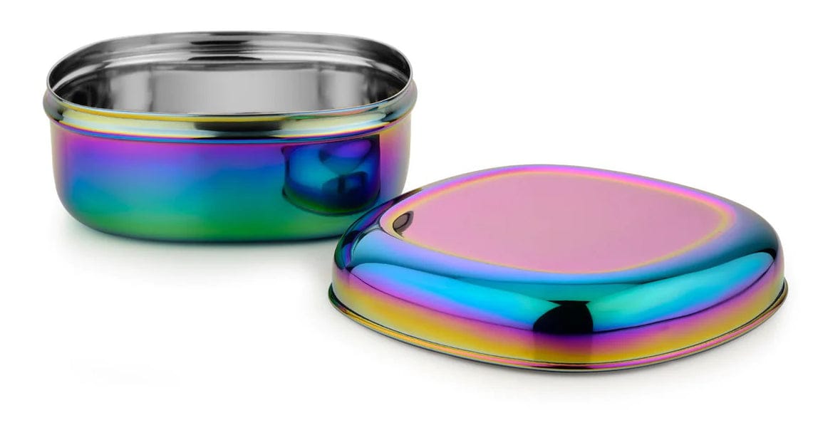 Ahimsa The Square Stainless Steel Food Container - Rainbow - SQ30-300-RNB