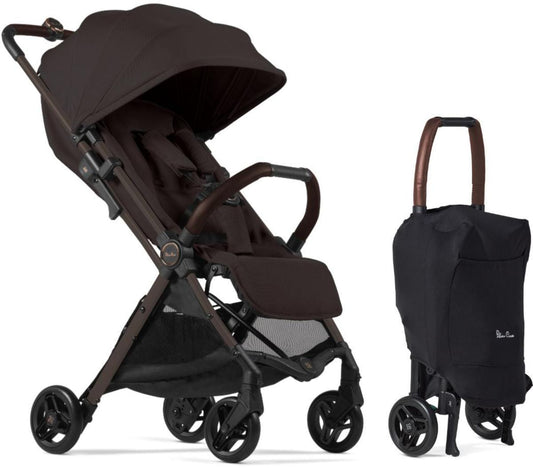 Silver Cross OPEN BOX Jet 5 Ultra Compact Stroller - Ganache - SX2307-GNUC-ob