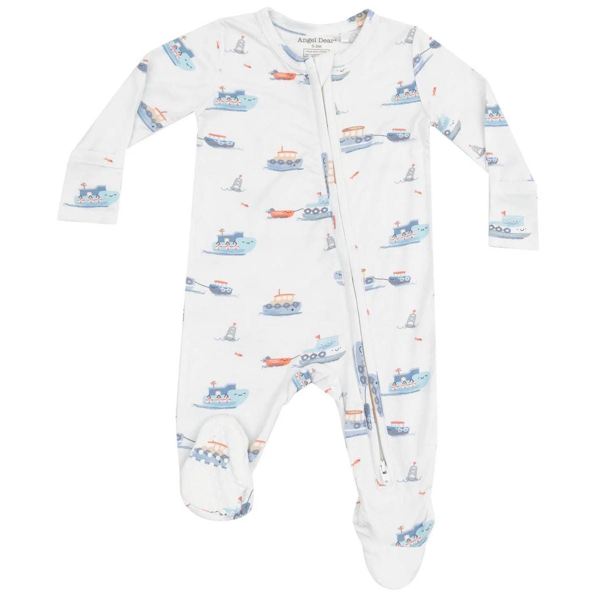 Angel Dear 2 Way Zipper Footie - 651-S25-BUB-3-6M