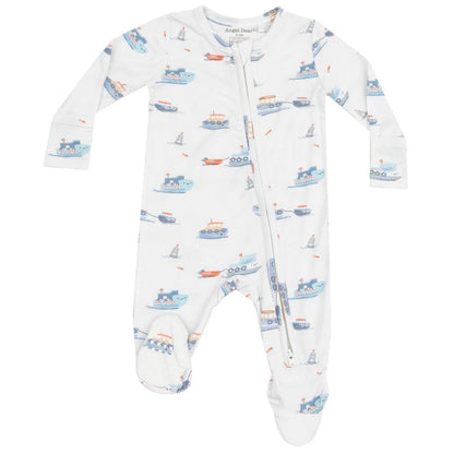 Angel Dear 2 Way Zipper Footie - 651-S25-BUB-3-6M