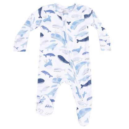 Angel Dear 2 Way Zipper Footie - 651-S25-BLU-3-6M