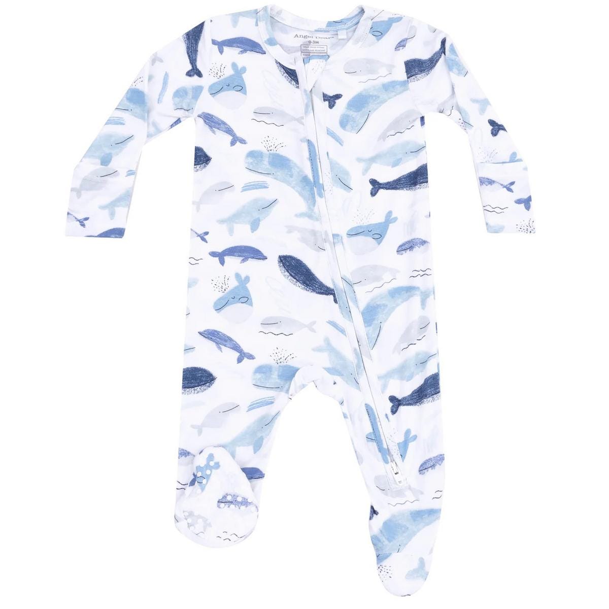 Angel Dear 2 Way Zipper Footie - 651-S25-BLU-0-3M