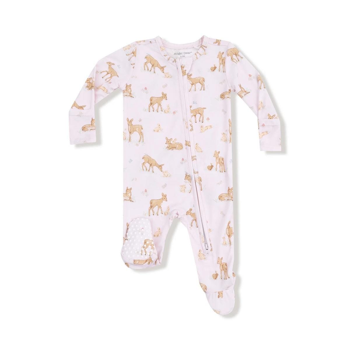Angel Dear 2 Way Zipper Ruffle Back Footie - 653-F25-LFA2