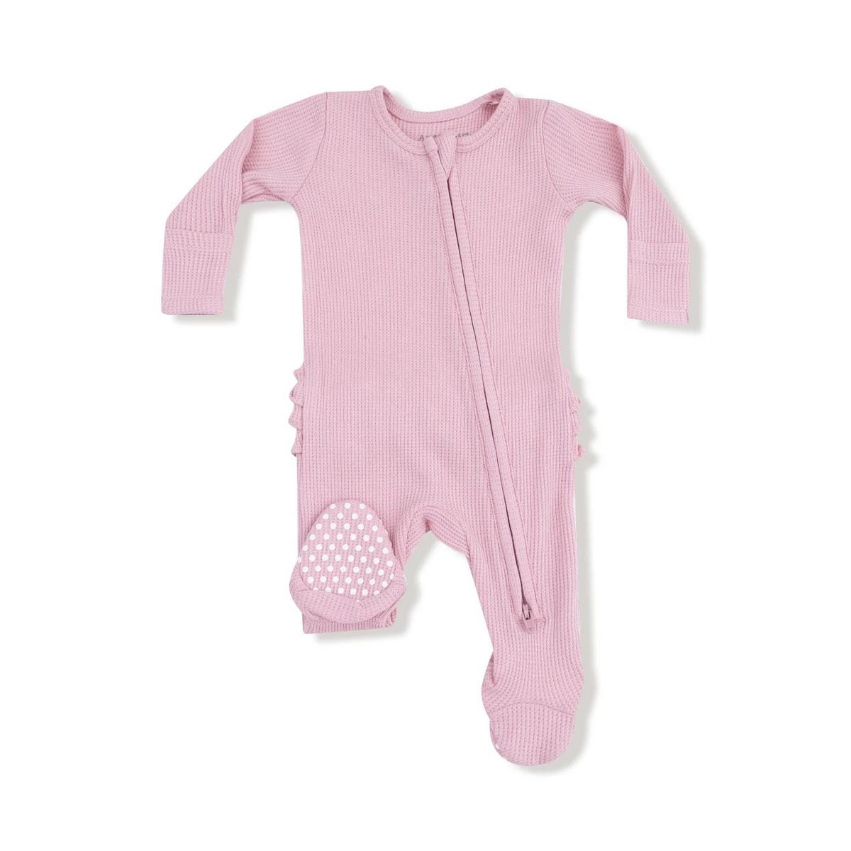 Angel Dear 2 Way Zipper Ruffle Back Footie - 653-F25-CMW2