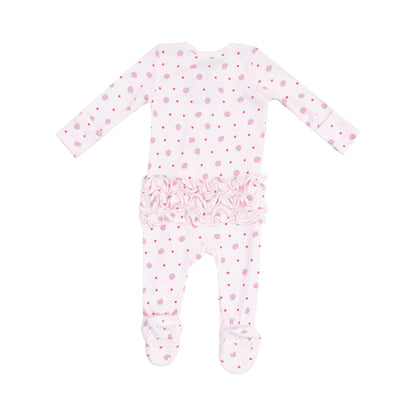 Angel Dear 2 Way Zipper Ruffle Back Footie -