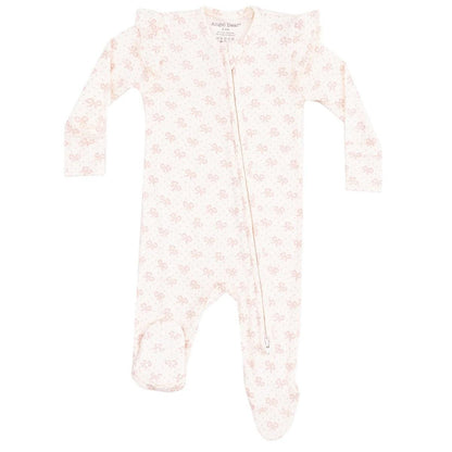 Angel Dear 2 Way Zipper  Ruffle Sleeves Footie - 726-S25-VMB-NB