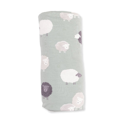 Angel Dear Black Sheep Swaddle Blanket