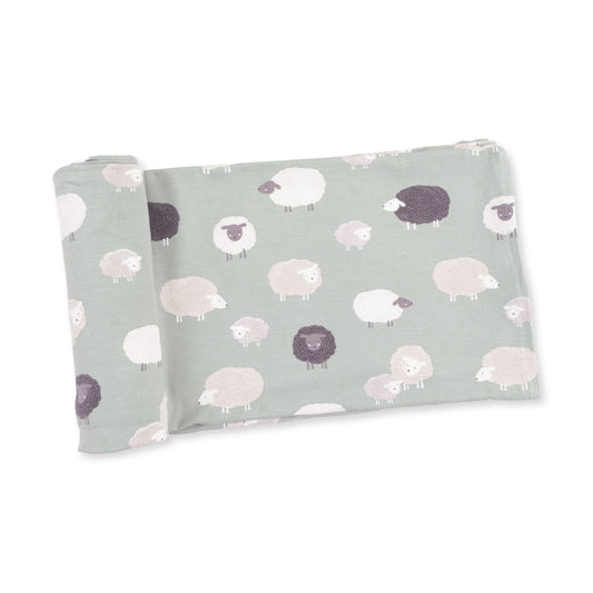 Angel Dear Black Sheep Swaddle Blanket