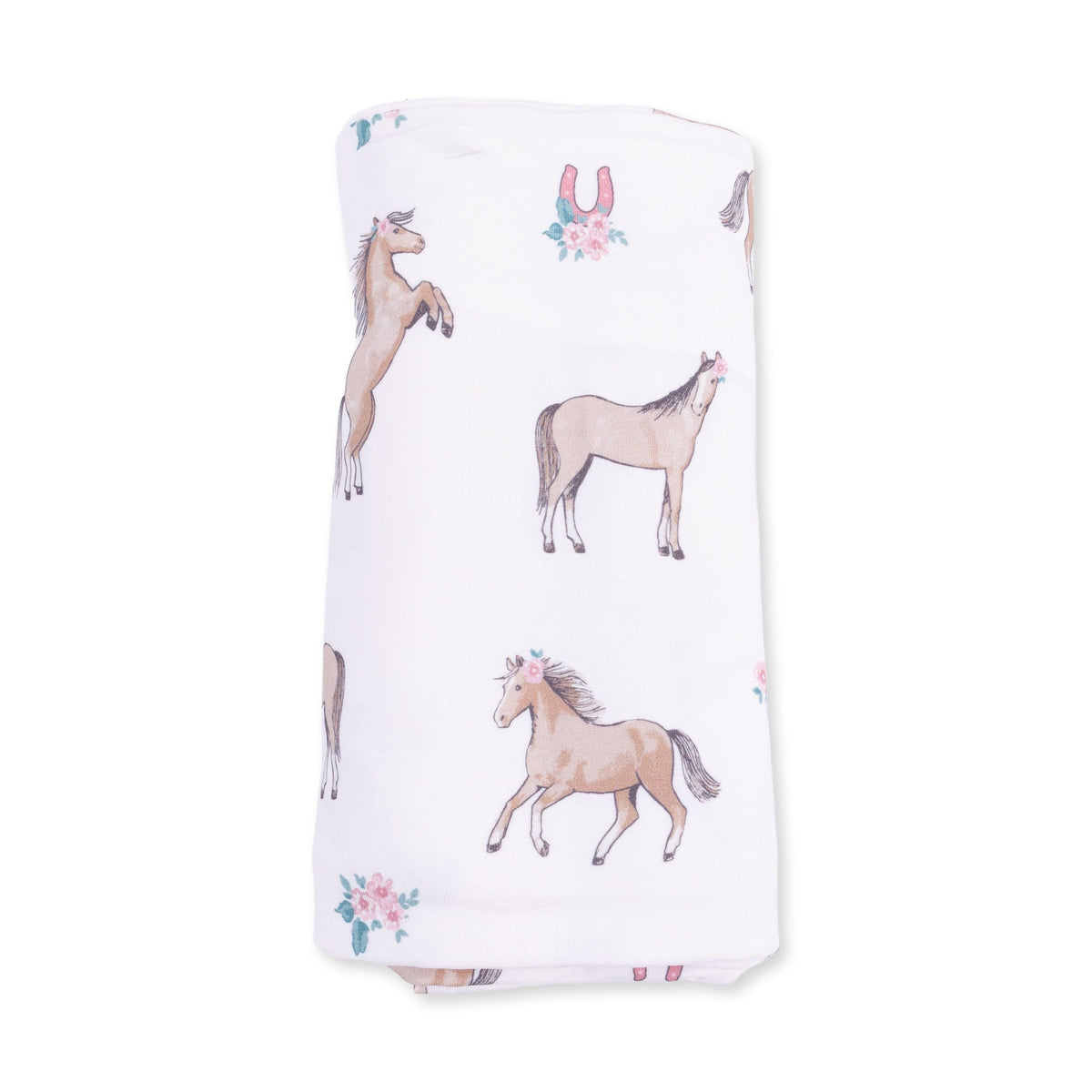 Angel Dear I Love Horses Swaddle Blanket