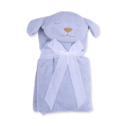 Angel Dear Puppy Nap Blanket - Dusty Blue