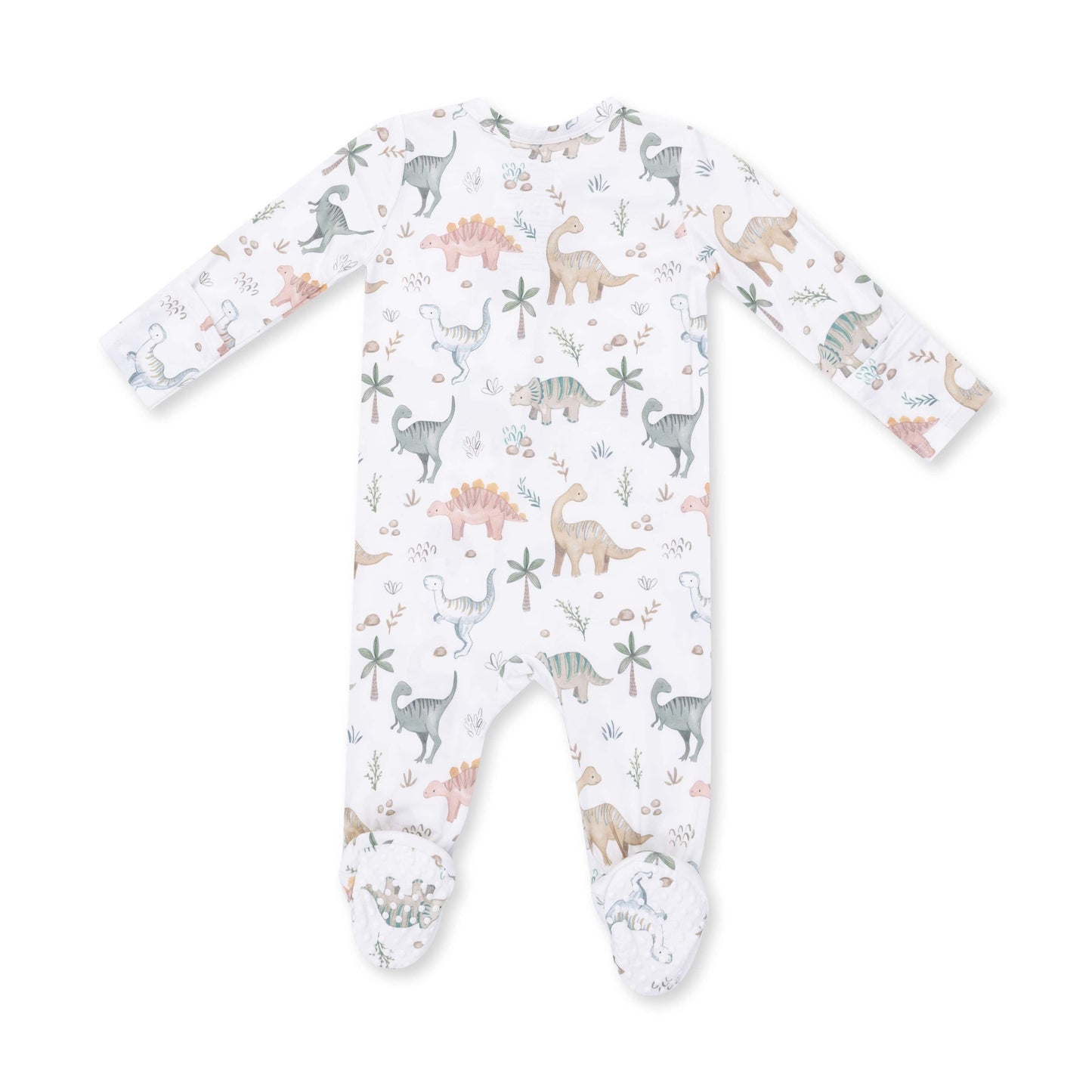 Angel Dear Sweet Baby Dinos 2 Way Zipper Footie, 0-3M