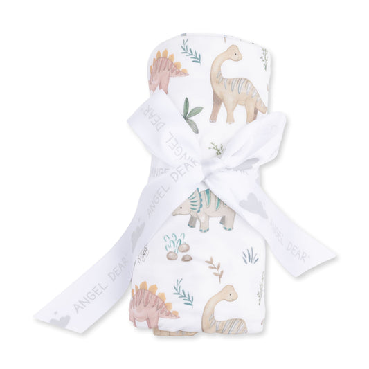 Angel Dear Sweet Baby Dinos Swaddle Blanket