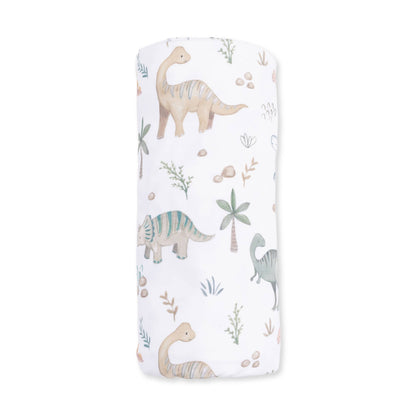 Angel Dear Sweet Baby Dinos Swaddle Blanket