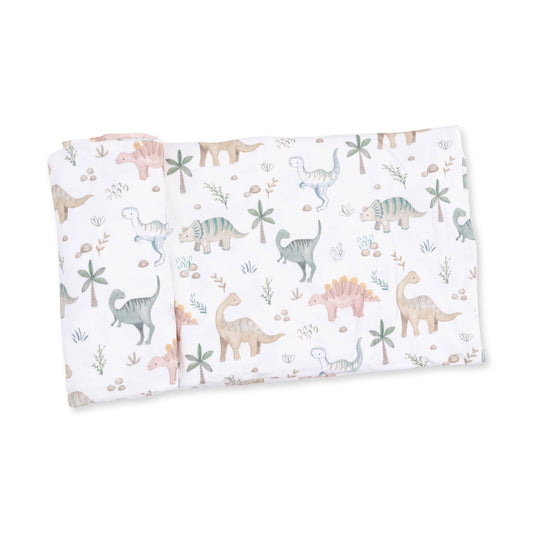 Angel Dear Sweet Baby Dinos Swaddle Blanket