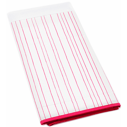 Auggie Crib Skirt in Painted Stripe Pink - B-CS-PS-PK