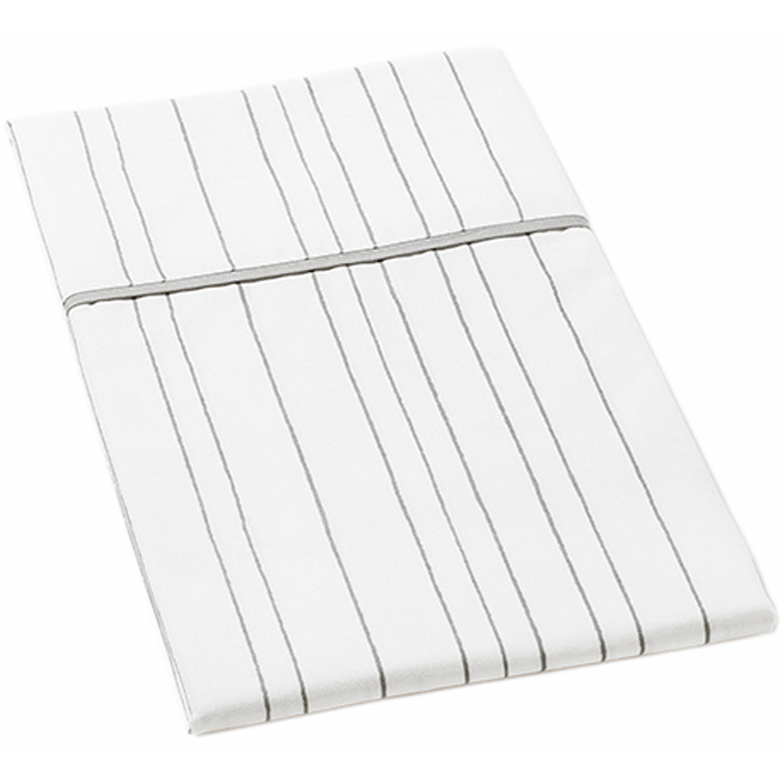 Auggie Twin Flat Sheet in Painted Stripe Grey - T-FLSH-PS-GR