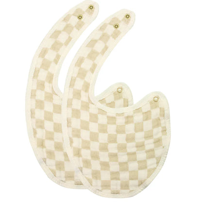 Lou Lou & Company Cloud Muslin Bib 2 pk - Austin / Cream