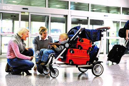Austlen Entourage Double Stroller - Black / Black - ST-EBSE-BK