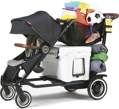Austlen Entourage Double Stroller - Black / Black - ST-EBSE-BK