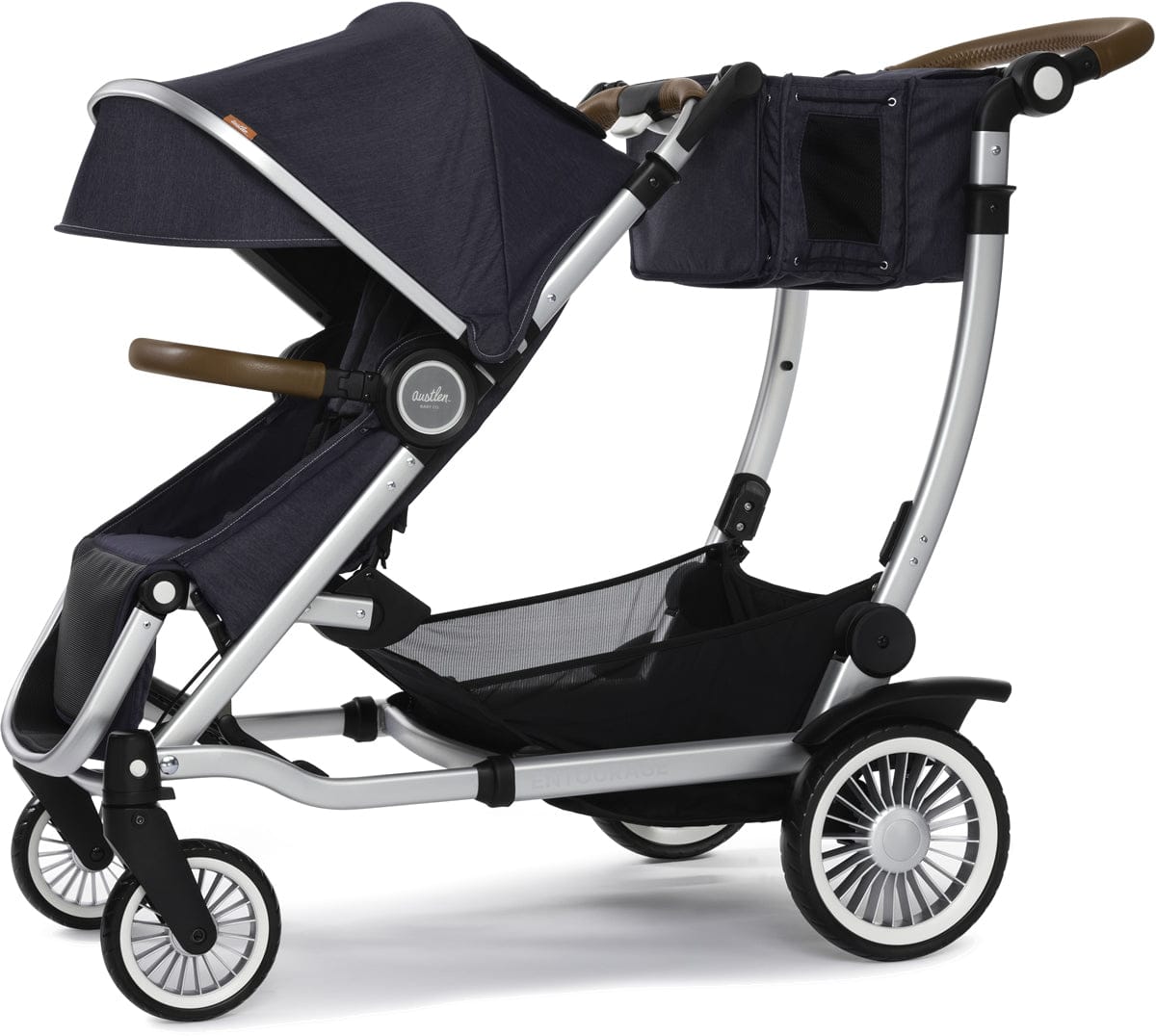 Austlen Entourage Stroller - Silver / Navy - ST-ENTS-NV