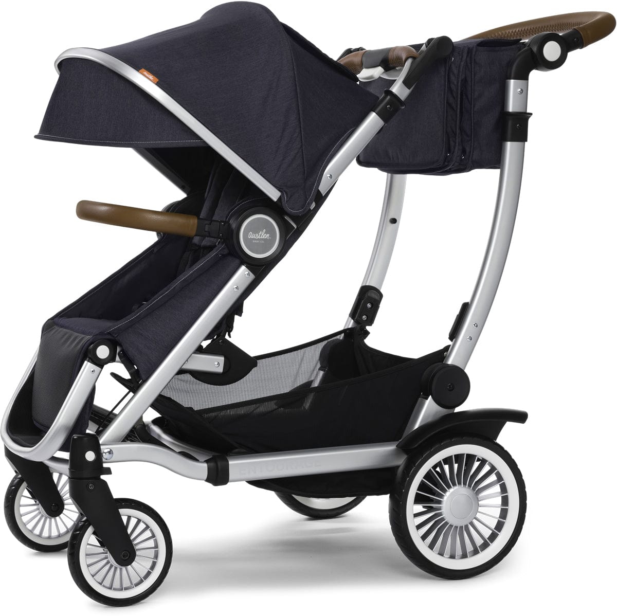 Austlen Entourage Stroller - Silver / Navy - ST-ENTS-NV
