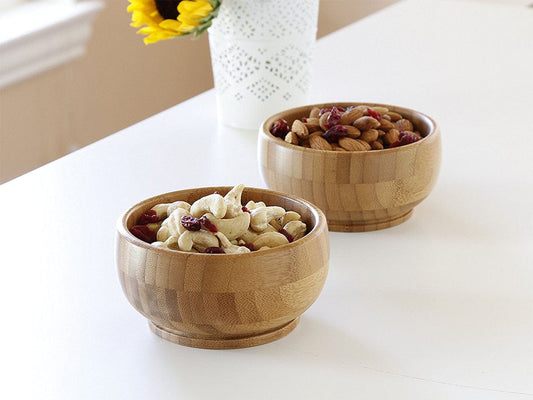 Avanchy Bamboo Stay Put Suction Baby Bowl + Spoon - Blue - 712324633931