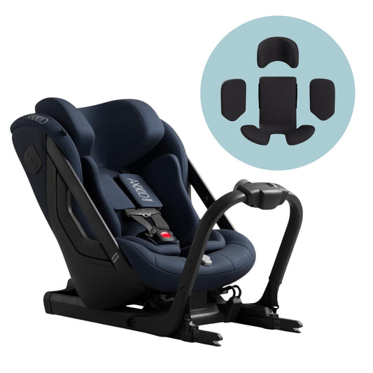 Axkid ONE 3 Extended Rear-Facing Car Seat + Infant Insert Bundle - Glacier Lake Blue - 25110441-1107489